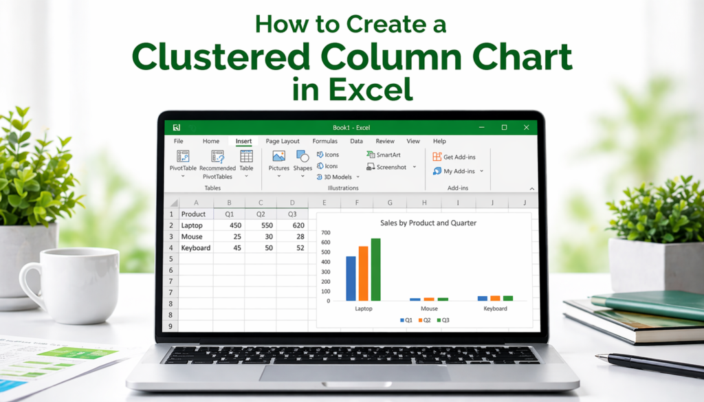 How to Create a Clustered Column Chart in Excel