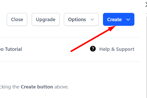 red arrow pointing to ‘Create’ button in the “Email Notifications for Google Forms” pop-up