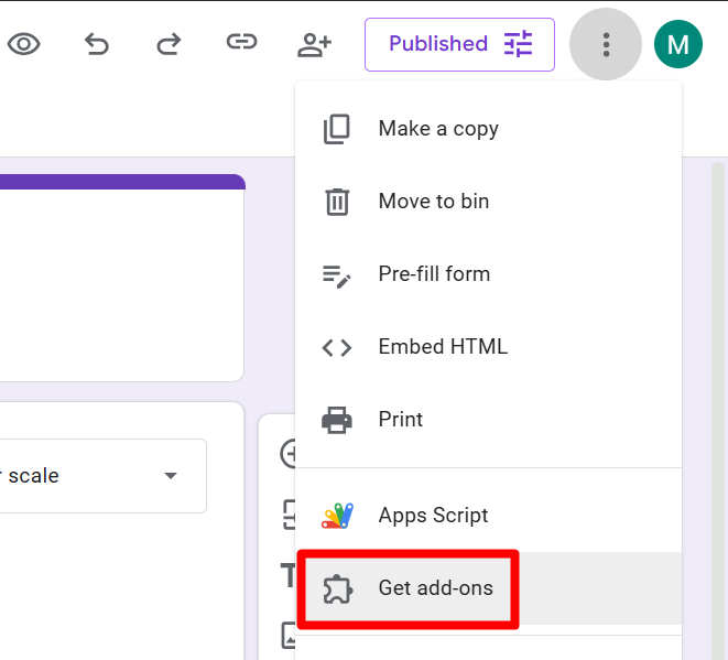 red rectangle highlights “Get add-ons”